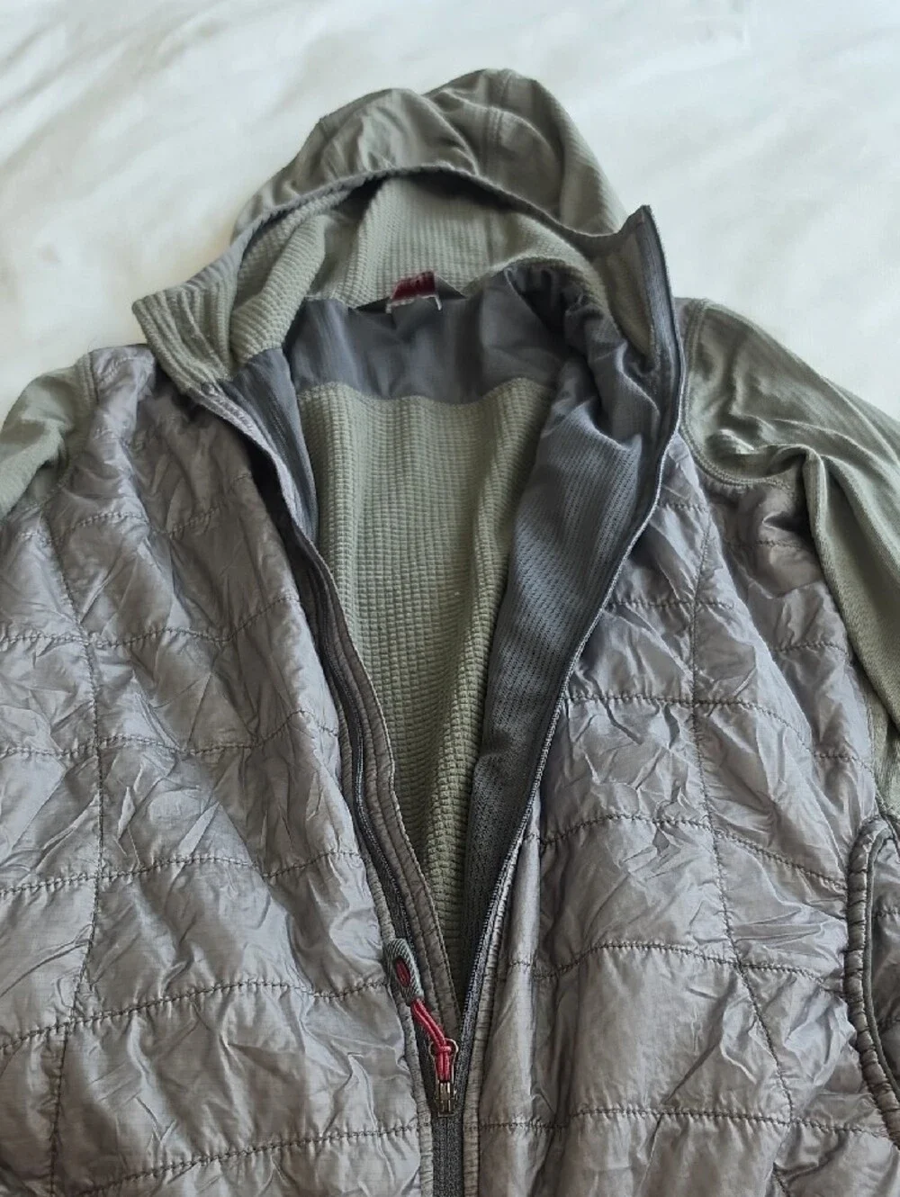 OUTDOOR RESEARCH | Deviator Hybrid Hooded Lightweight Jacket Full Zip Gray | S